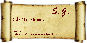 Süle Gemma névjegykártya